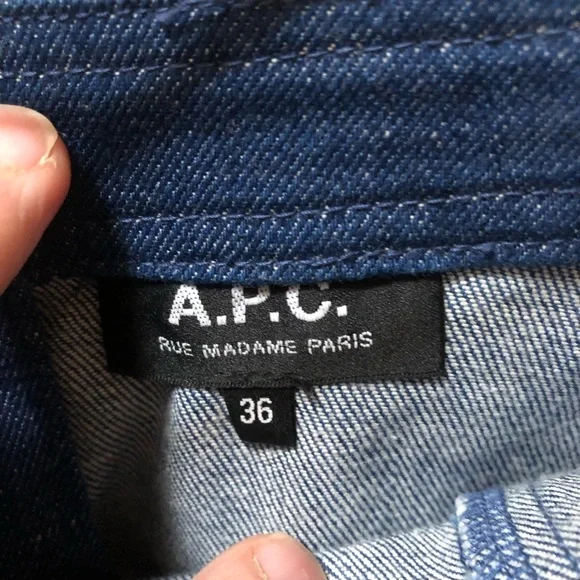 A.P.C. Denim Skirt EU Sz 36/ US Sz 4 - Picture 6 of 8